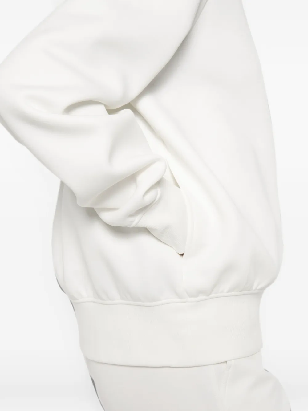 Max Mara Trui met hoge hals en rits Wit