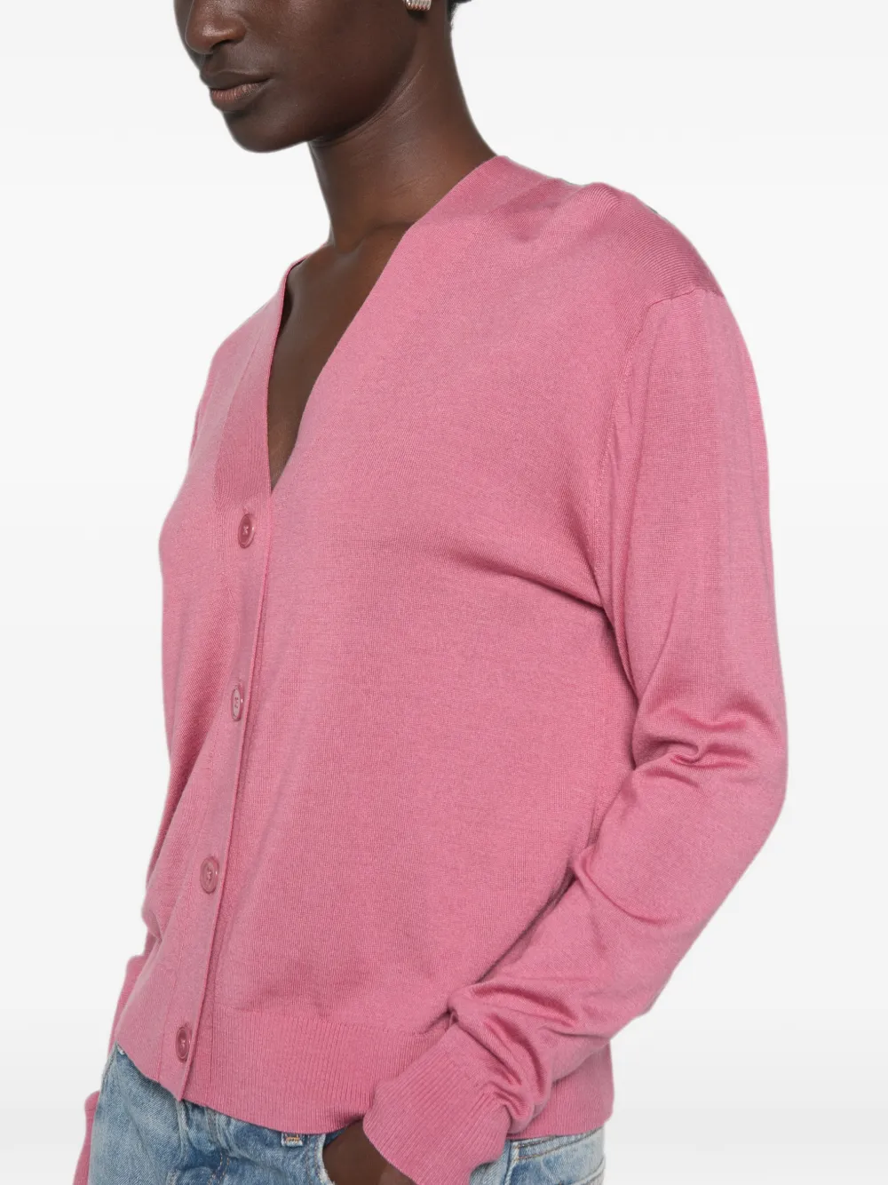 Weekend Max Mara Button-up vest met V-hals Roze