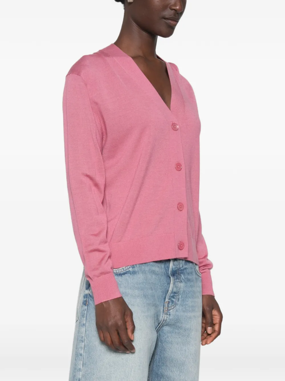Weekend Max Mara Button-up vest met V-hals Roze