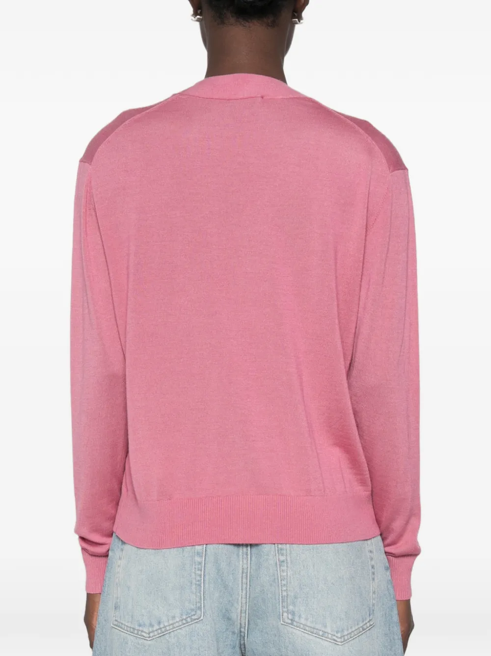 Weekend Max Mara Button-up vest met V-hals Roze