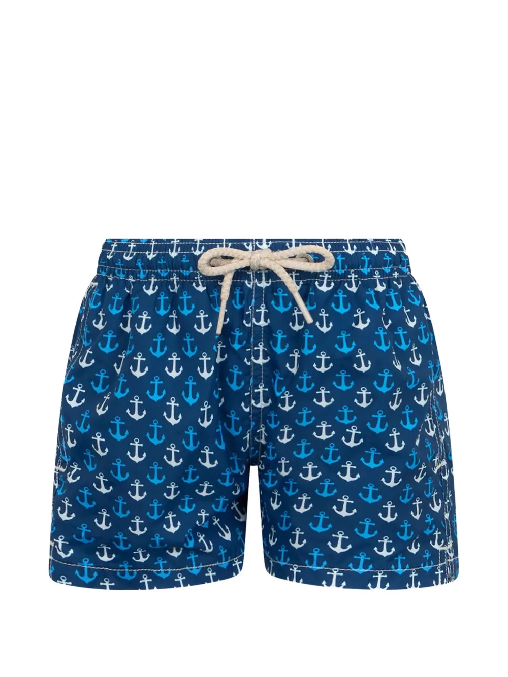 MC2 Saint Barth Kids Jean Lighting anchor-print swim trunks - Blau
