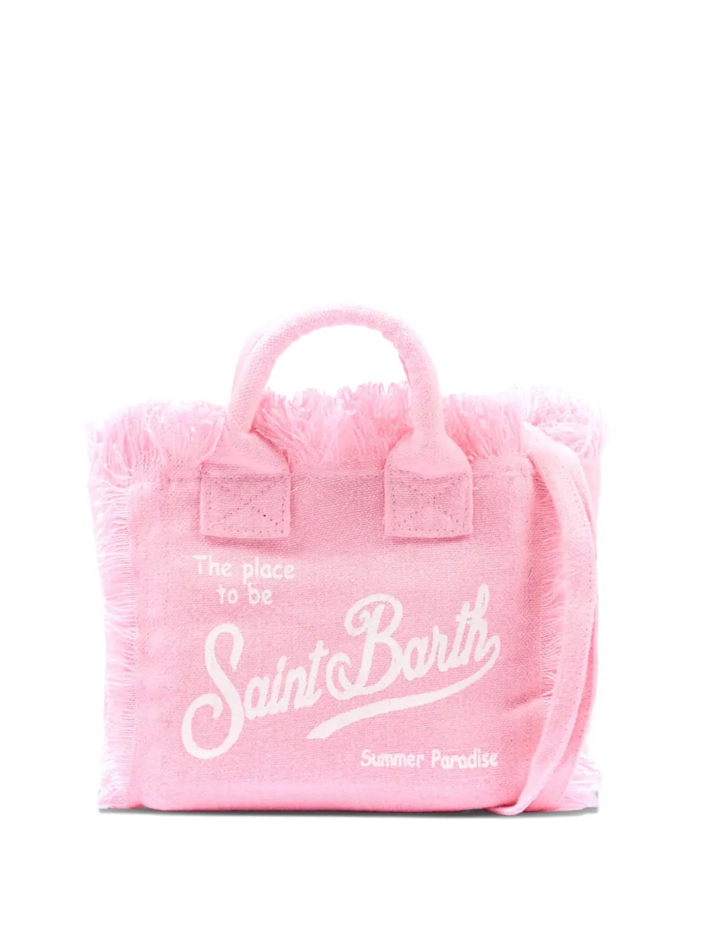MC2 Saint Barth Kids fringed-detail vanity bag - Rosa