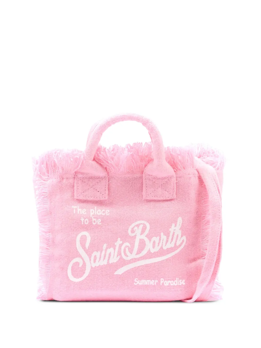MC2 Saint Barth Kids fringed-detail vanity bag - Rosa