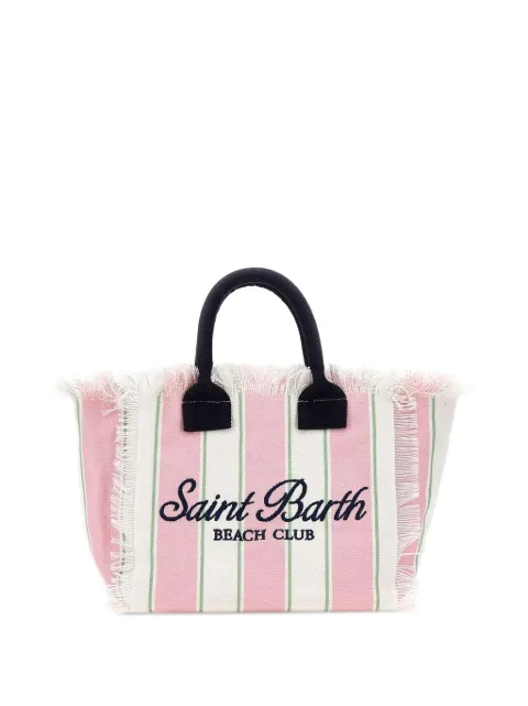 MC2 Saint Barth Kids fringe-trimmed striped tote bag