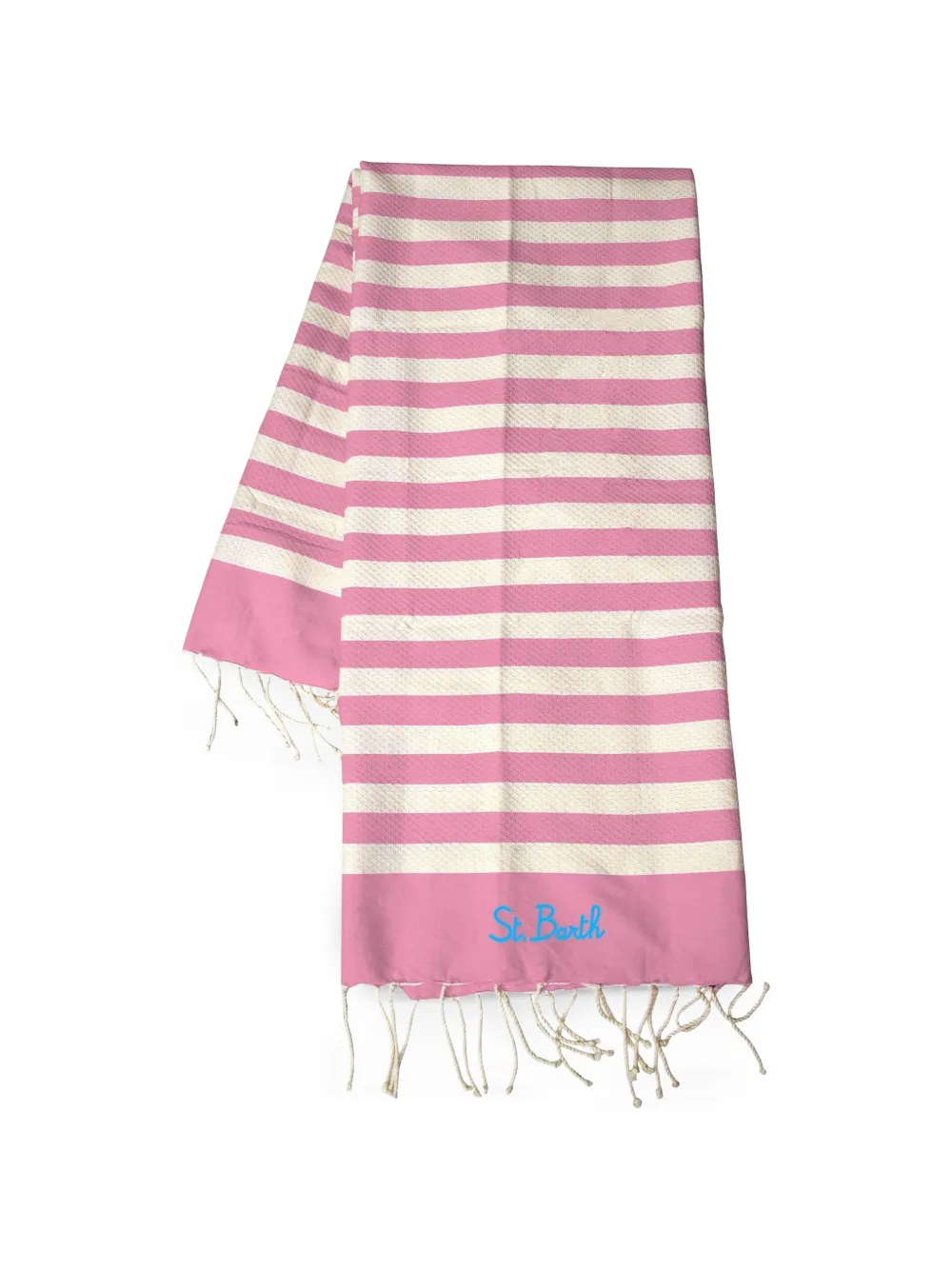 MC2 Saint Barth Kids striped St. Barth beach towel - Rosa