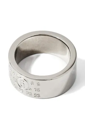 Maison Margiela Number Reference Ring | Silver | FARFETCH CA