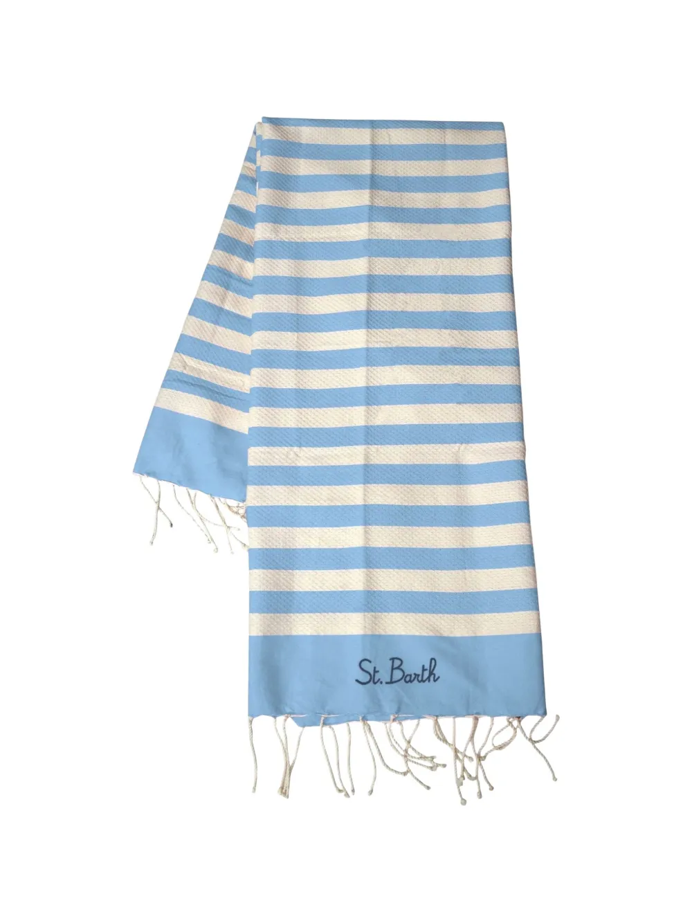 MC2 Saint Barth Kids striped beach towel - Blau