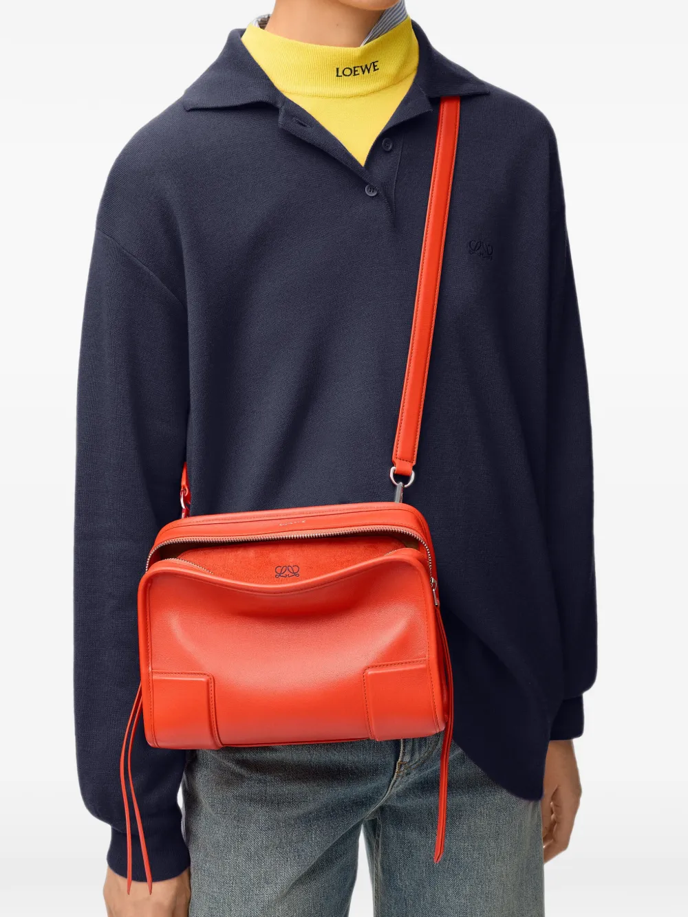LOEWE Amazona kleine 180 shopper Oranje