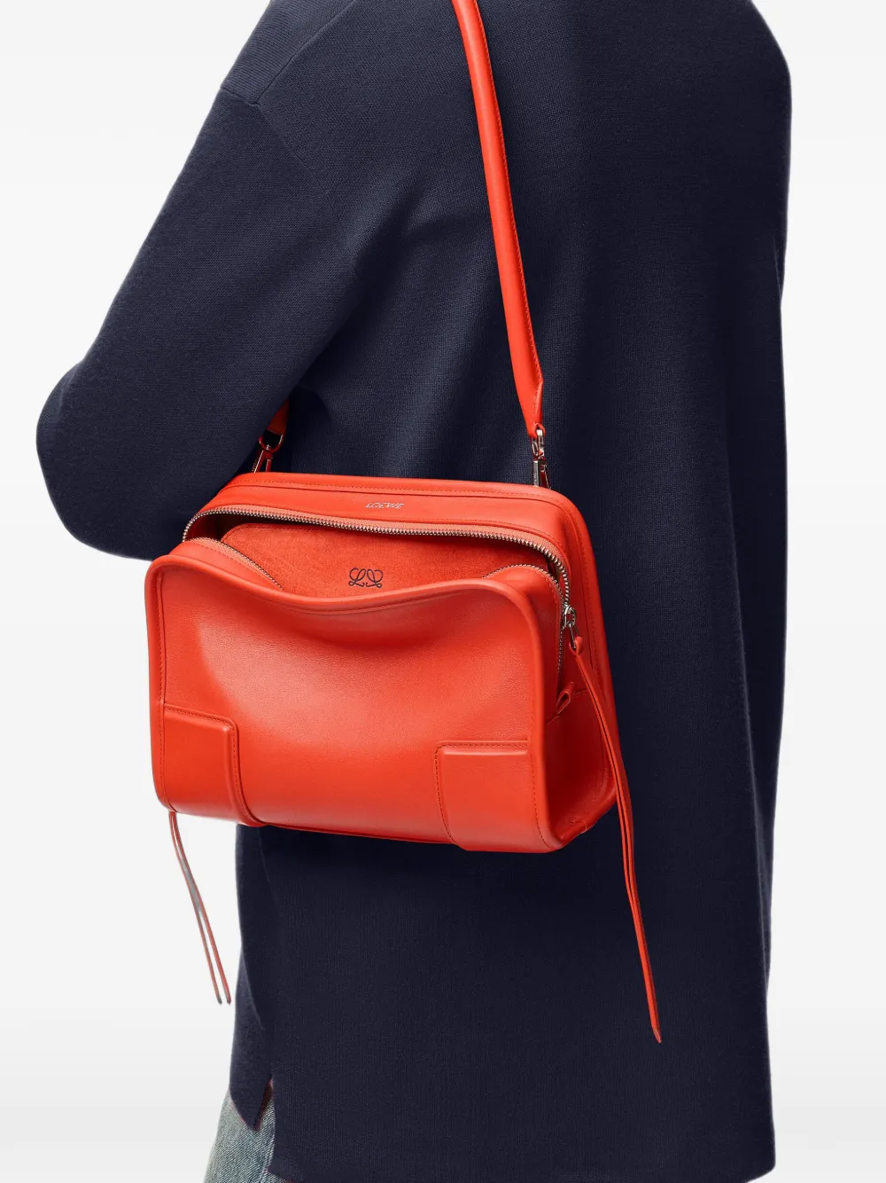 LOEWE Amazona kleine 180 shopper Oranje