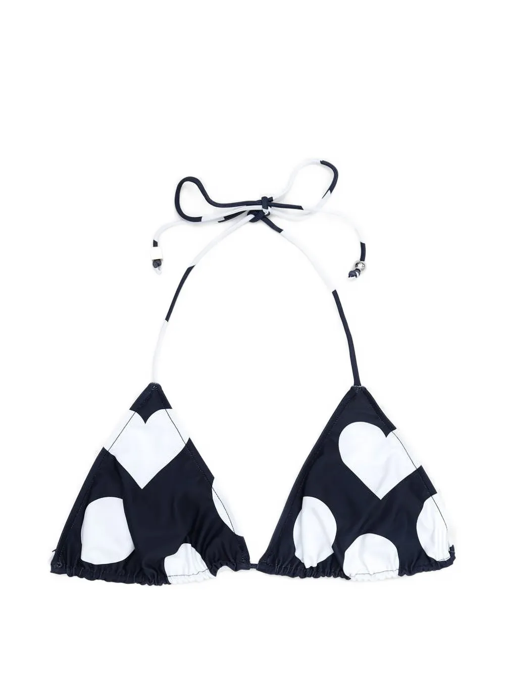 Jacquemus Triangle Bikini Top In Black