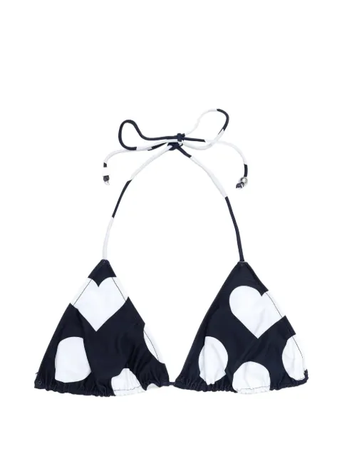 Jacquemus polka-dot triangle bikini top