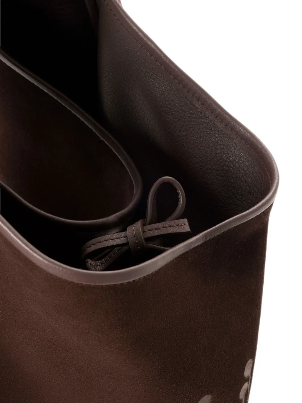 LOEWE Roomy Bag in Suede Calfskin in Brown, view 4