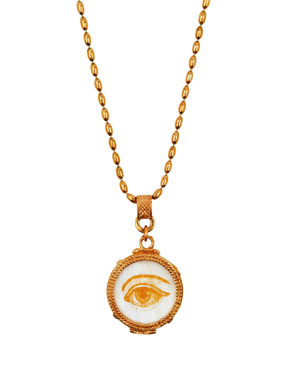 Gem Kingdom Eye-pendant Necklace In Gold