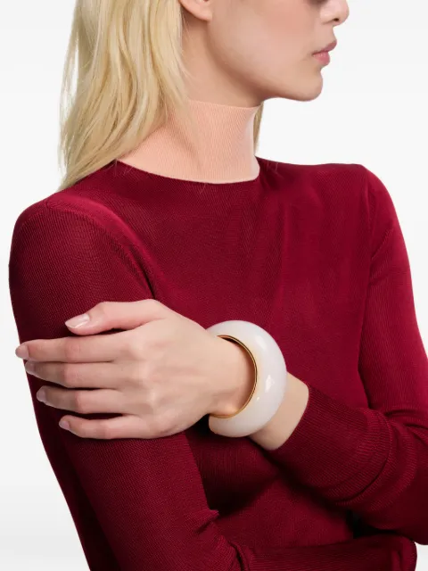 Self-Portrait resin cuff bracelet