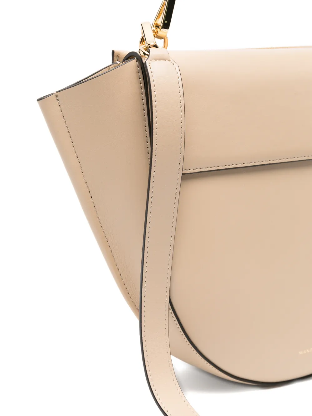 Wandler Hortensia leren shopper Beige