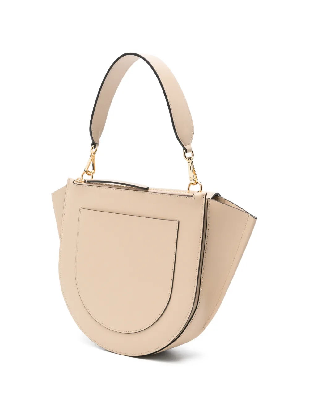 Wandler Hortensia leren shopper Beige