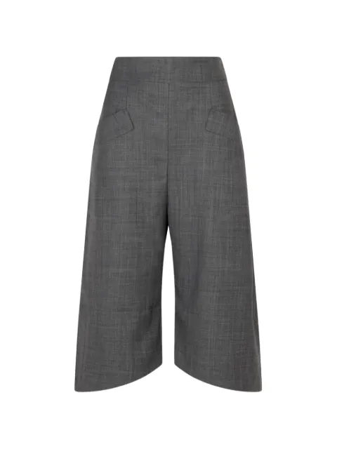 GANNI short ample à ourlet asymétrique