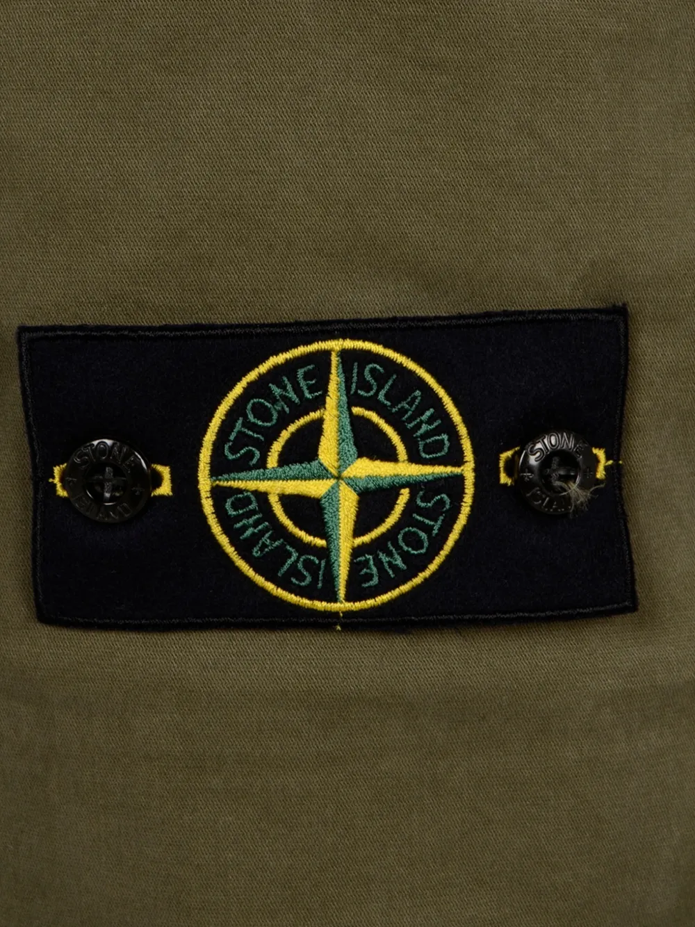 Stone Island Ruimvallende cargo broek met logopatch Zwart