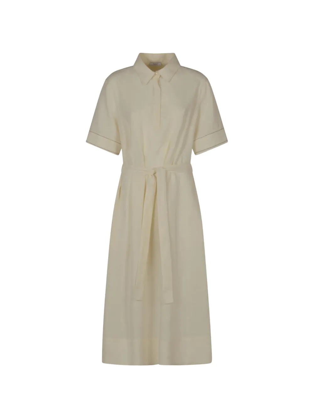 Peserico belted bead-embellished midi dress - Bianco