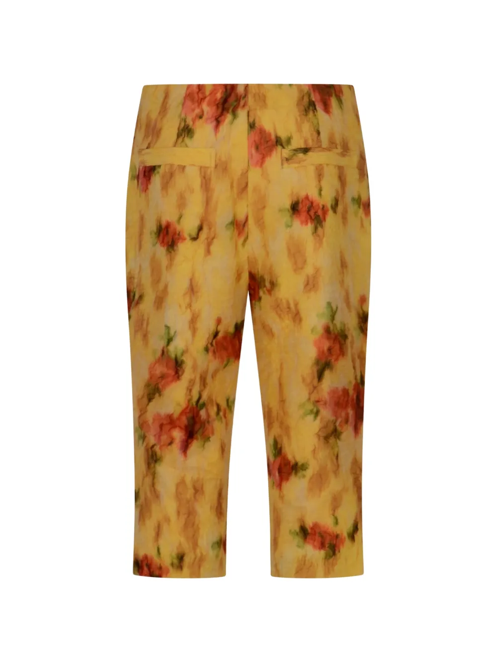 GANNI Capri broek in Shibori Organza Geel
