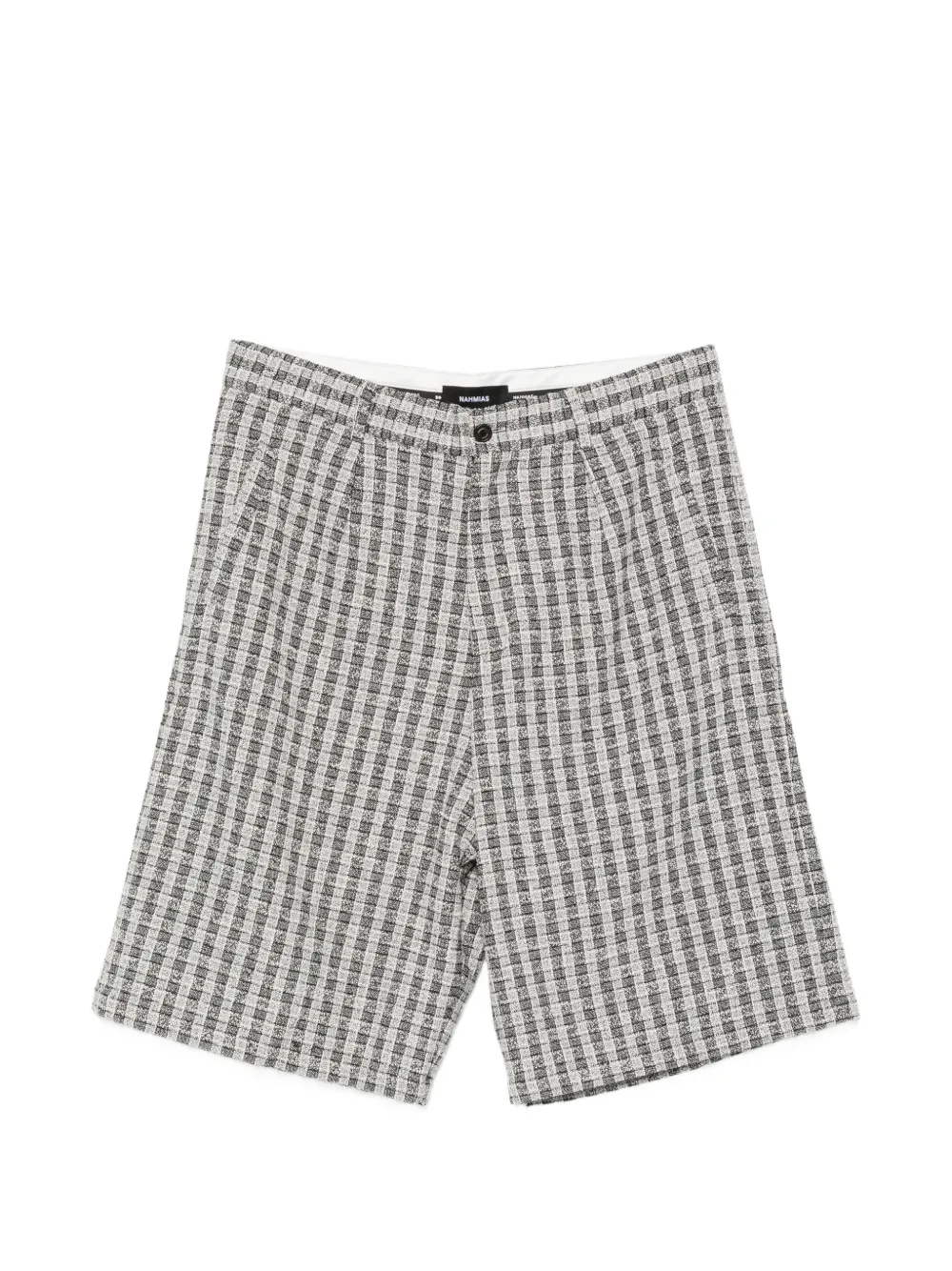 Nahmias check-pattern buttoned shorts - Nero