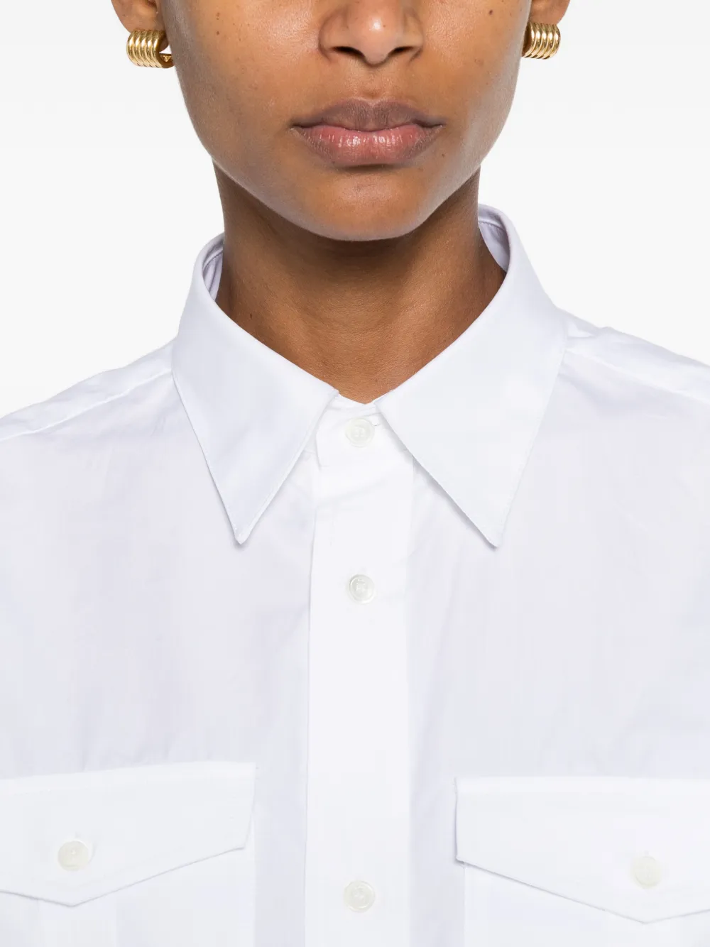 A.P.C. Overhemd met klepzak Wit