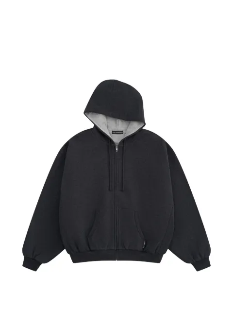 Gosha Rubchinskiy full-zip waffle-lined hoodie