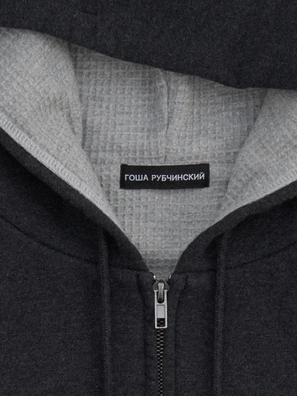GOSHA RUBCHINSKIY ワッフルライニング パーカー | グレー | FARFETCH JP