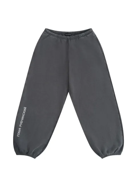 GOSHA RUBCHINSKIY logo-print track pants