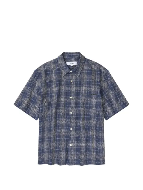 Palmes checked short-sleeve shirt
