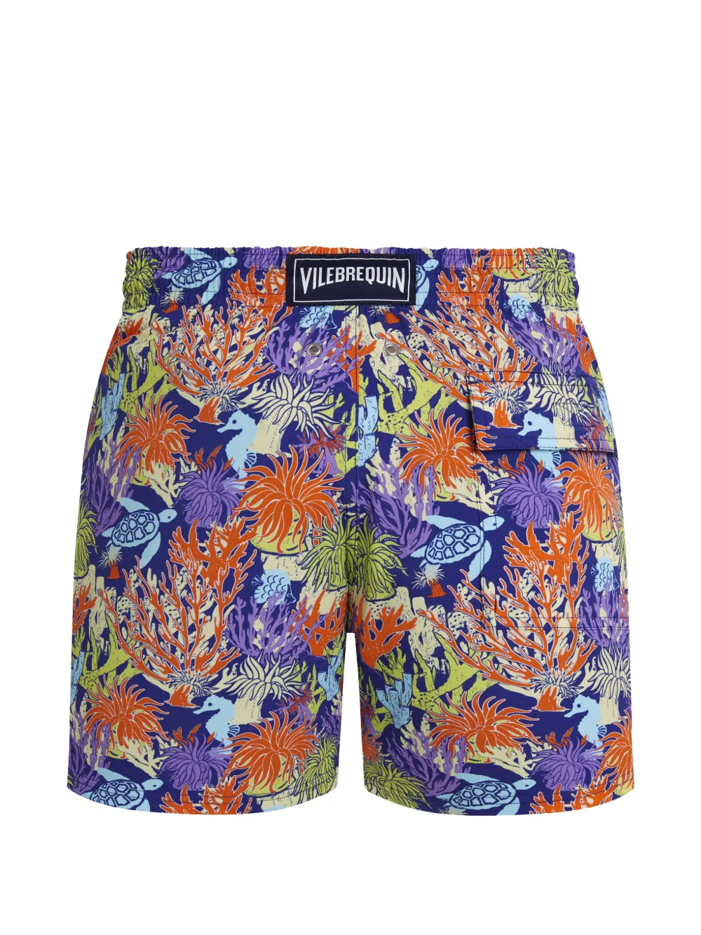 Vilebrequin Zwembroek met waterprint Blauw