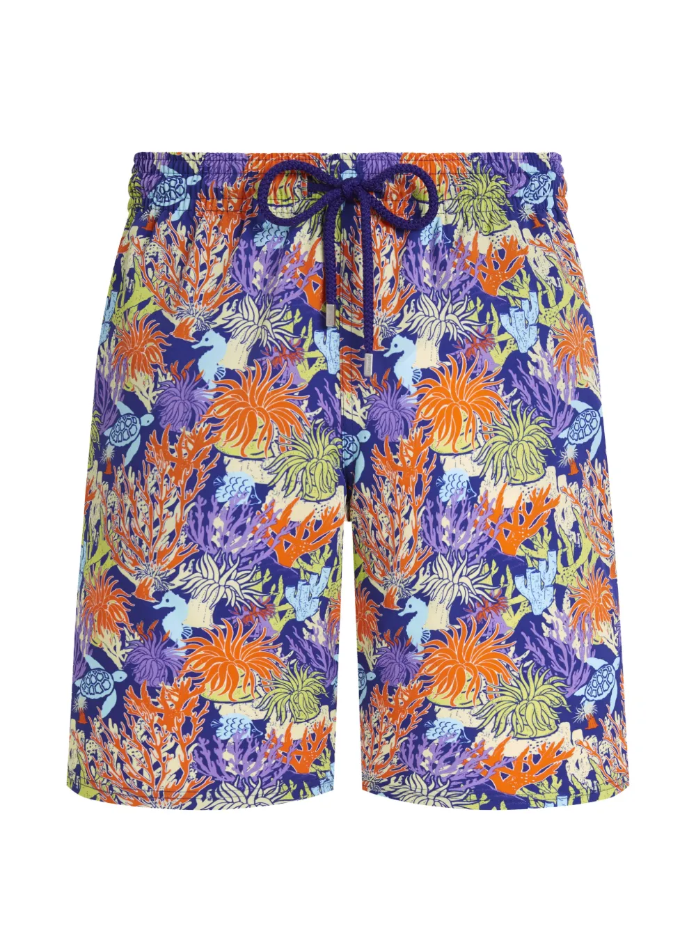 Vilebrequin Aquatic Life flower-pattern swim shorts - Blau