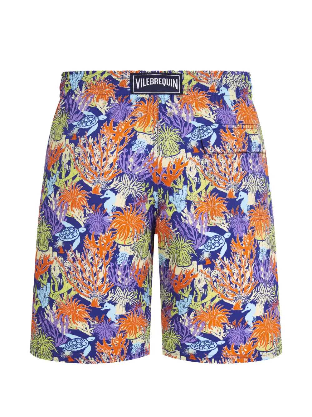 Vilebrequin Aquatic Life zwembroek met bloemenpatroon Blauw