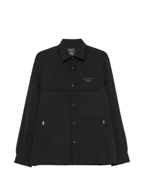 BOSS x Porsche logo-embossed shirt