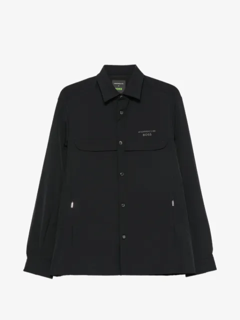 BOSS x Porsche logo-embossed shirt