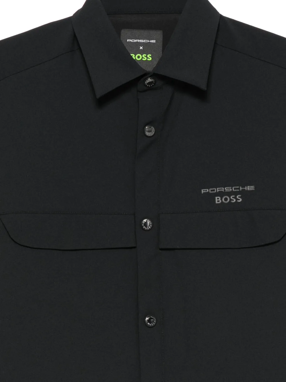 porsche dress shirt Polo shirt in jacquard-patterned cotton Porsche x BOSS