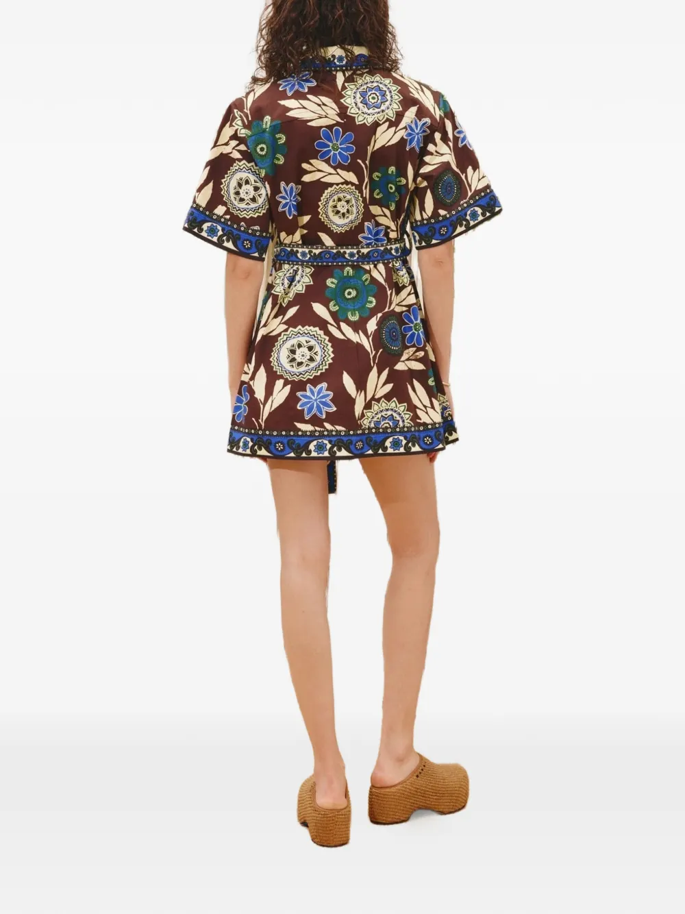 ALEMAIS Jasper mini-jurk Bruin