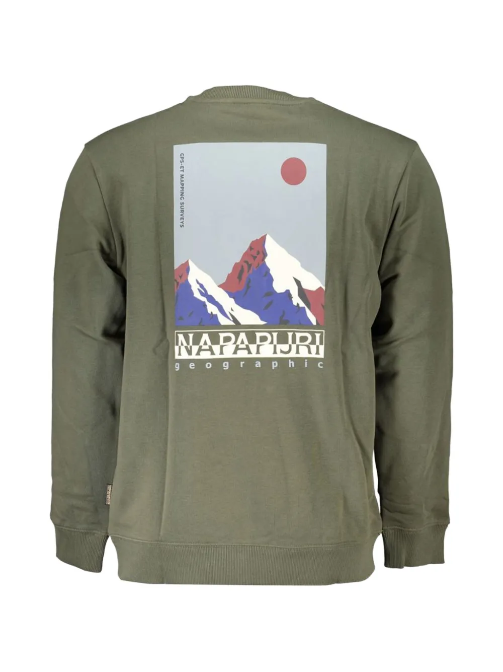 Napapijri Geographic logo-print sweatshirt Groen