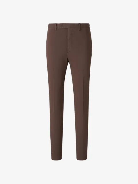 Incotex pressed-crease slim-fit trousers