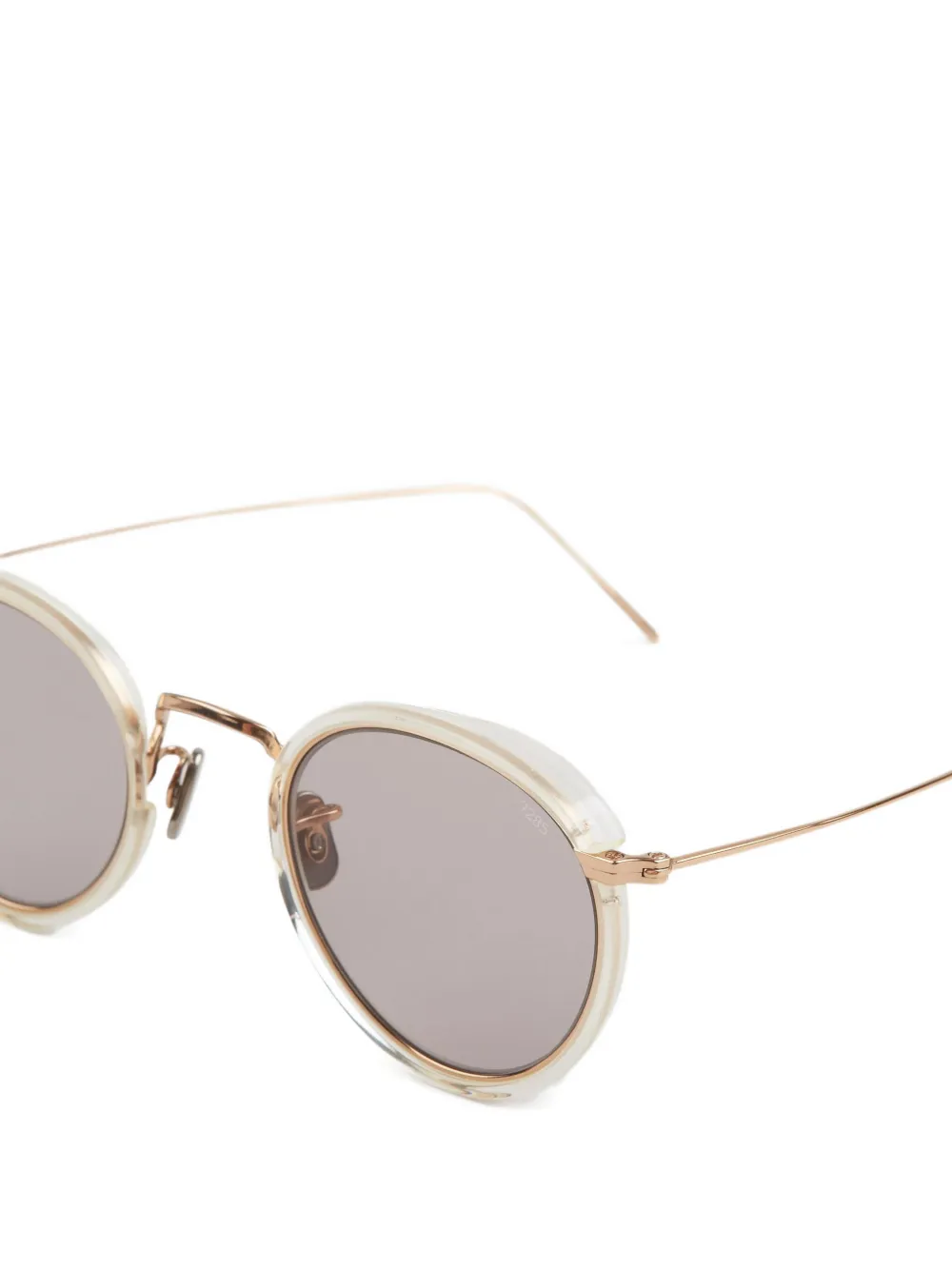 Eyevan7285 Zonnebril met rond montuur Beige