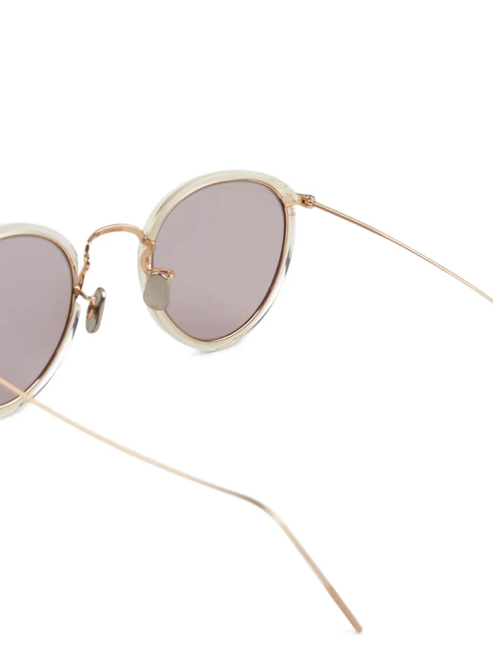Eyevan7285 Zonnebril met rond montuur Beige