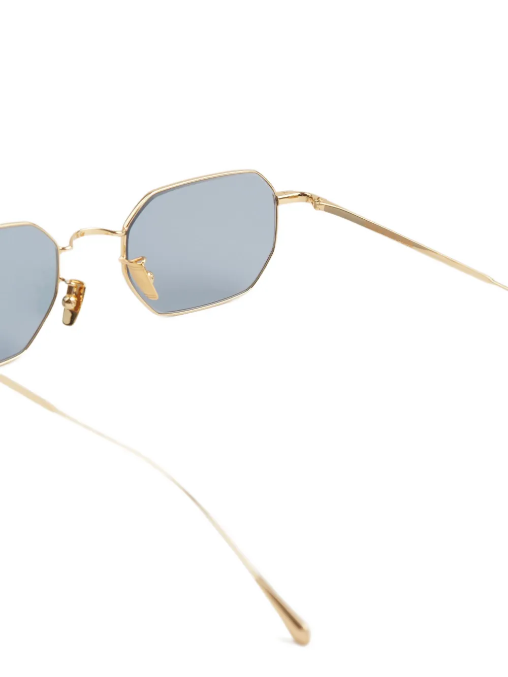 Cutler & Gross Zonnebril met geometrisch montuur Goud