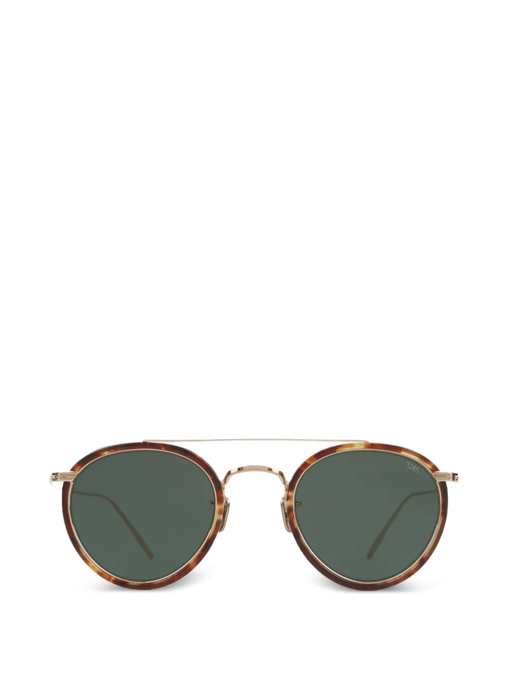 Eyevan7285 tortoiseshell-effect round-frame sunglasses - Marrone