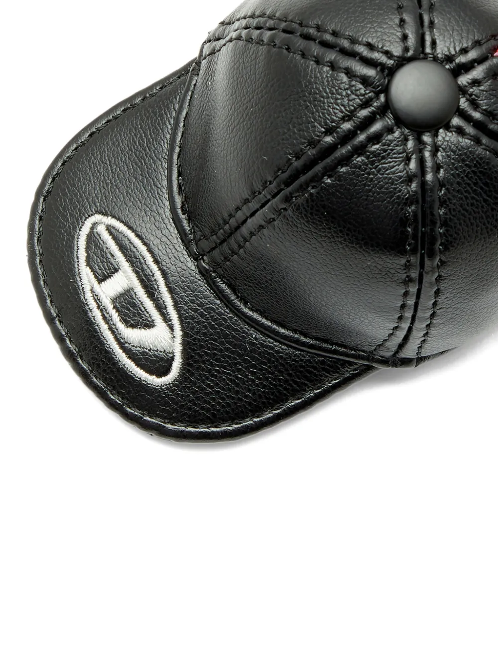 DIESEL ブラックレザーキーホルダー Diesel キャップ キーホルダー | ブラック | FARFETCH JP
