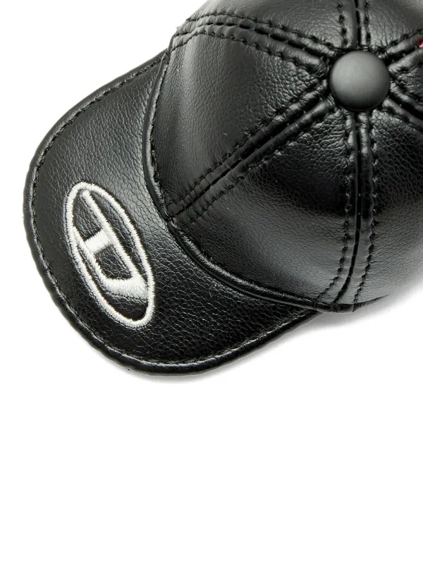DIESEL ブラックレザーキーホルダー Diesel キャップ キーホルダー | ブラック | FARFETCH JP