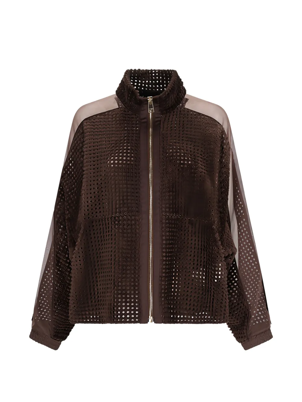 FENDI perforated jacket - Braun