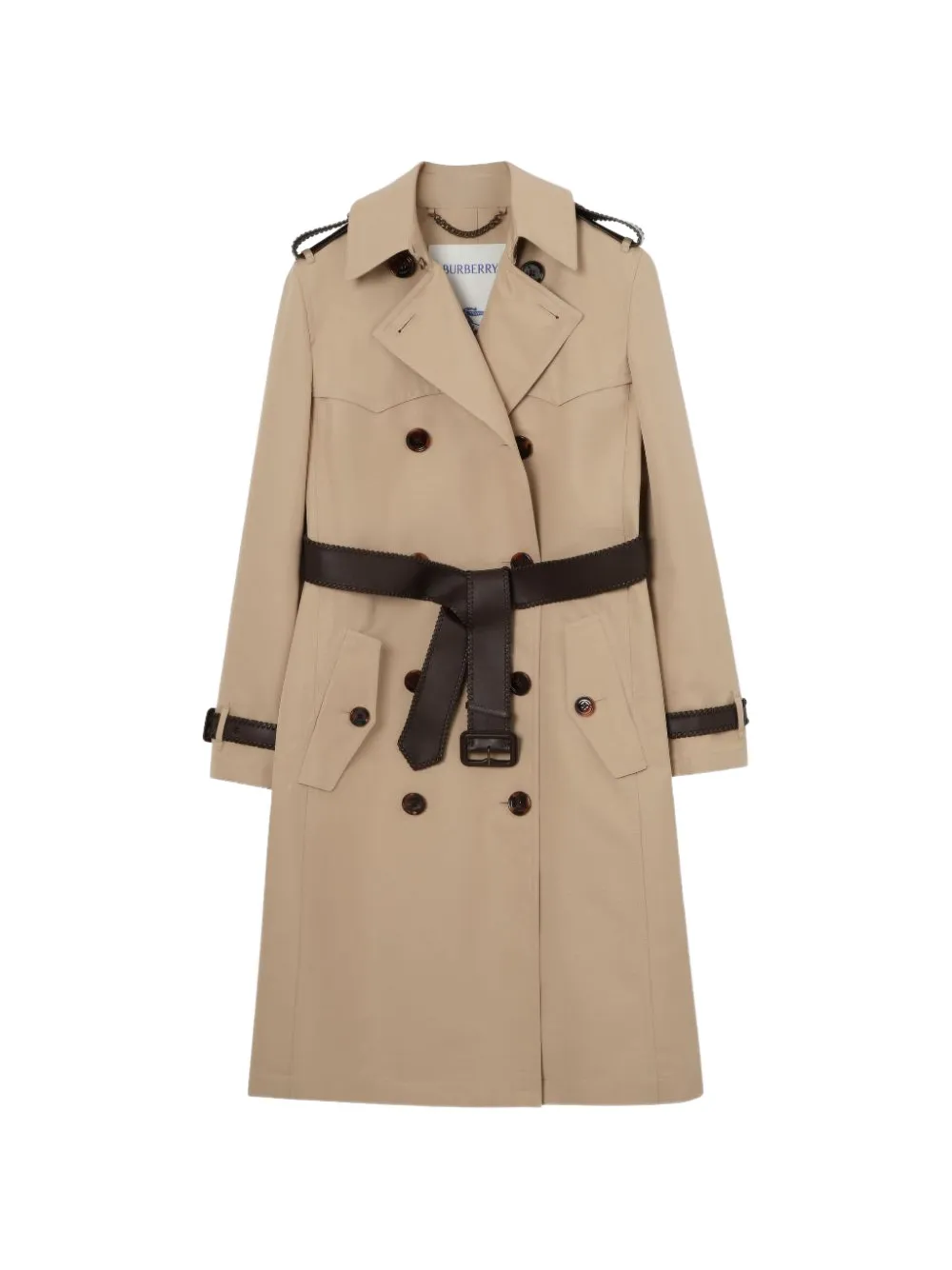 Burberry double-breasted belted trench coat - Nude