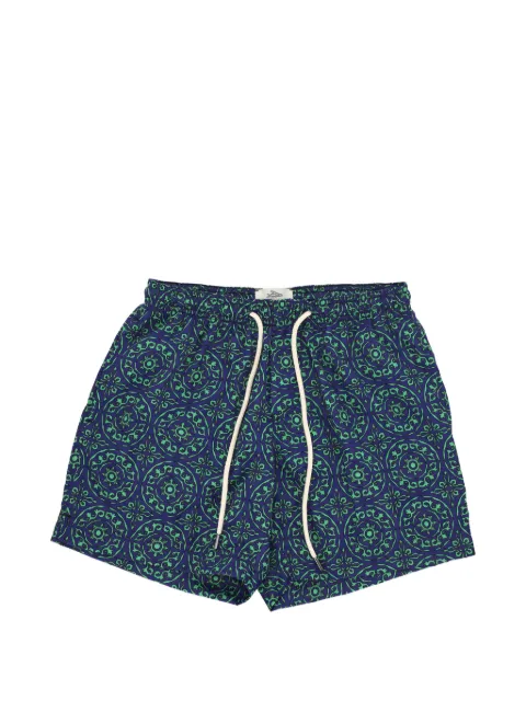 PENINSULA SWIMWEAR geometric-print drawstring swim shorts