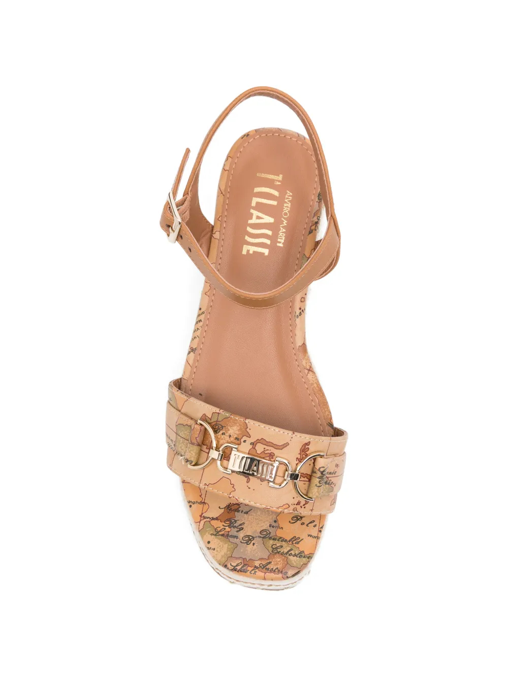 ALVIERO MARTINI 1° CLASSE Geo Map sandalen met plateauzool Bruin