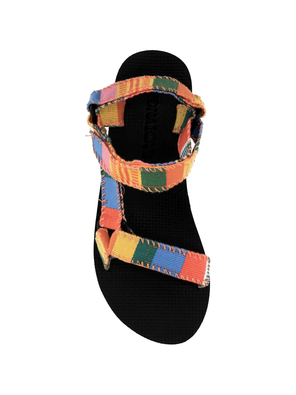Arizona Love patchwork-strap sandals Blauw
